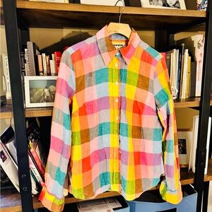 Boden Multicolor Plaid Shirt